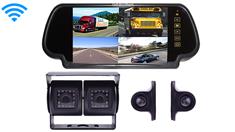 Wireless RV Backup Camera System with Dual Rear Camera 2 side cameras ...