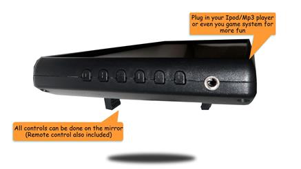 9-Inch Clip On Mirror Monitor