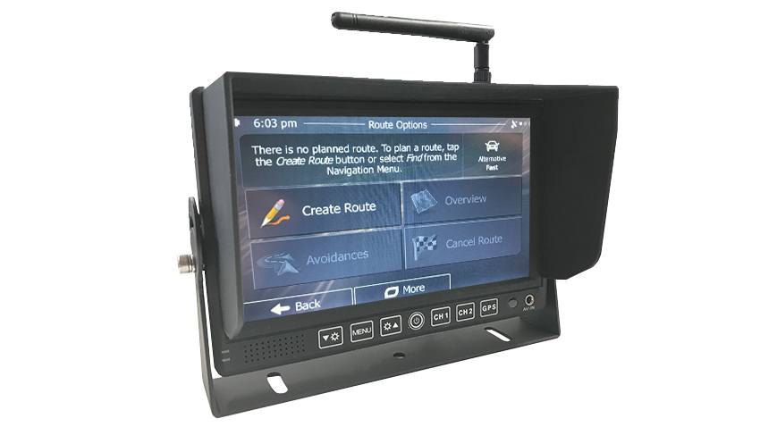 GPS-navigatie voor vrachtwagens 9 inch touchscreen GPS Navigatie met gratis kaarten 25 6m 8GB Auto navigator videospeler achtercamera Makkelijk te zien kaarten (Size : Without Bluetooth