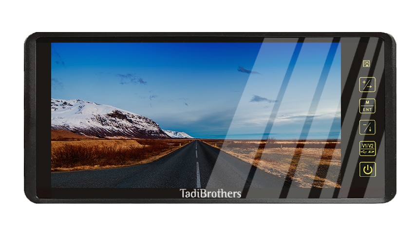 9-Inch Clip On Mirror Monitor